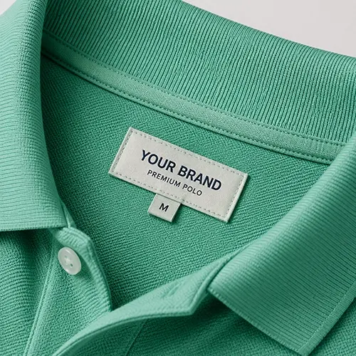 Corporate polo private label detail