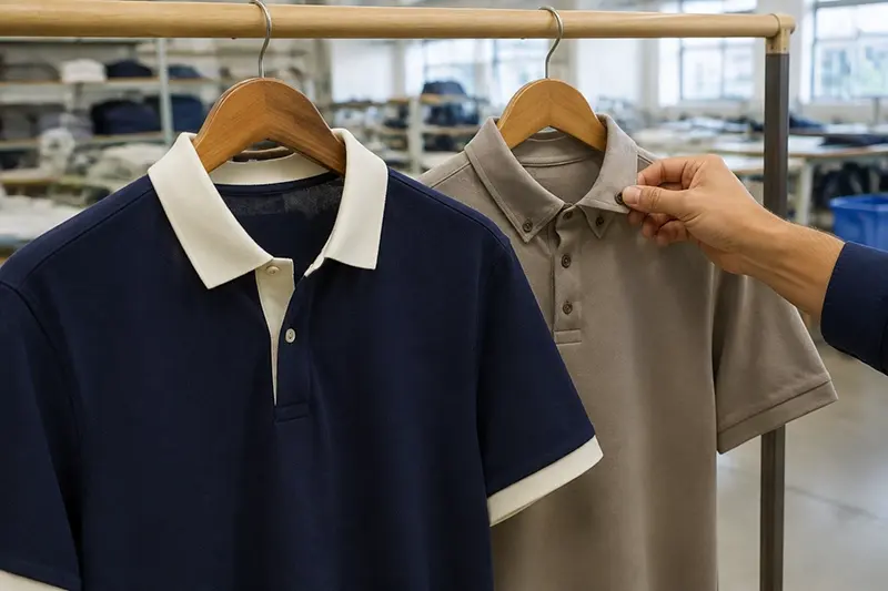 5. Contrast Polo Collar