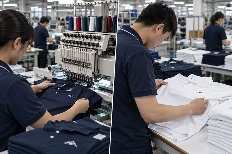 9. Embroidery or Printing Is Applied
