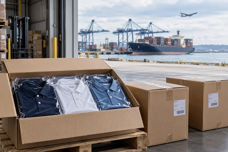 Air vs Sea Freight for Custom Polo Orders