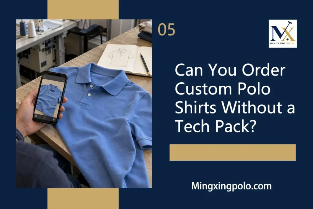 Can You Order Custom Polo Shirts Without a Tech Pack