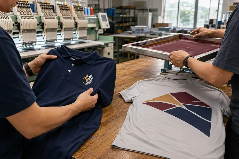 Embroidery vs Printing for Polo Shirt