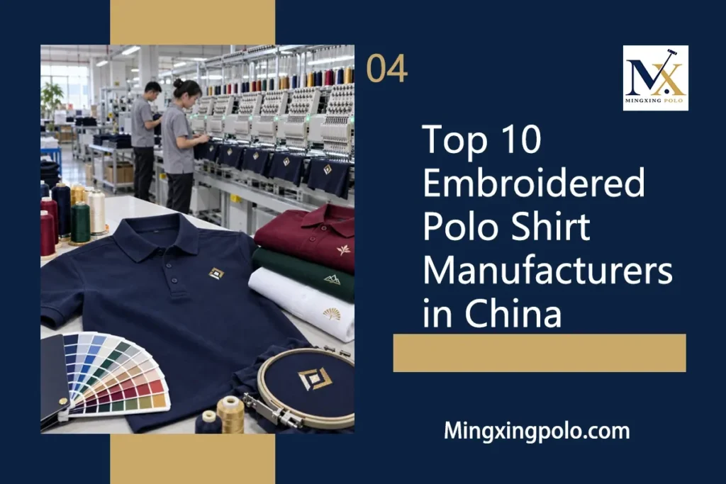 Top 10 Embroidered Polo Shirt Manufacturers in China